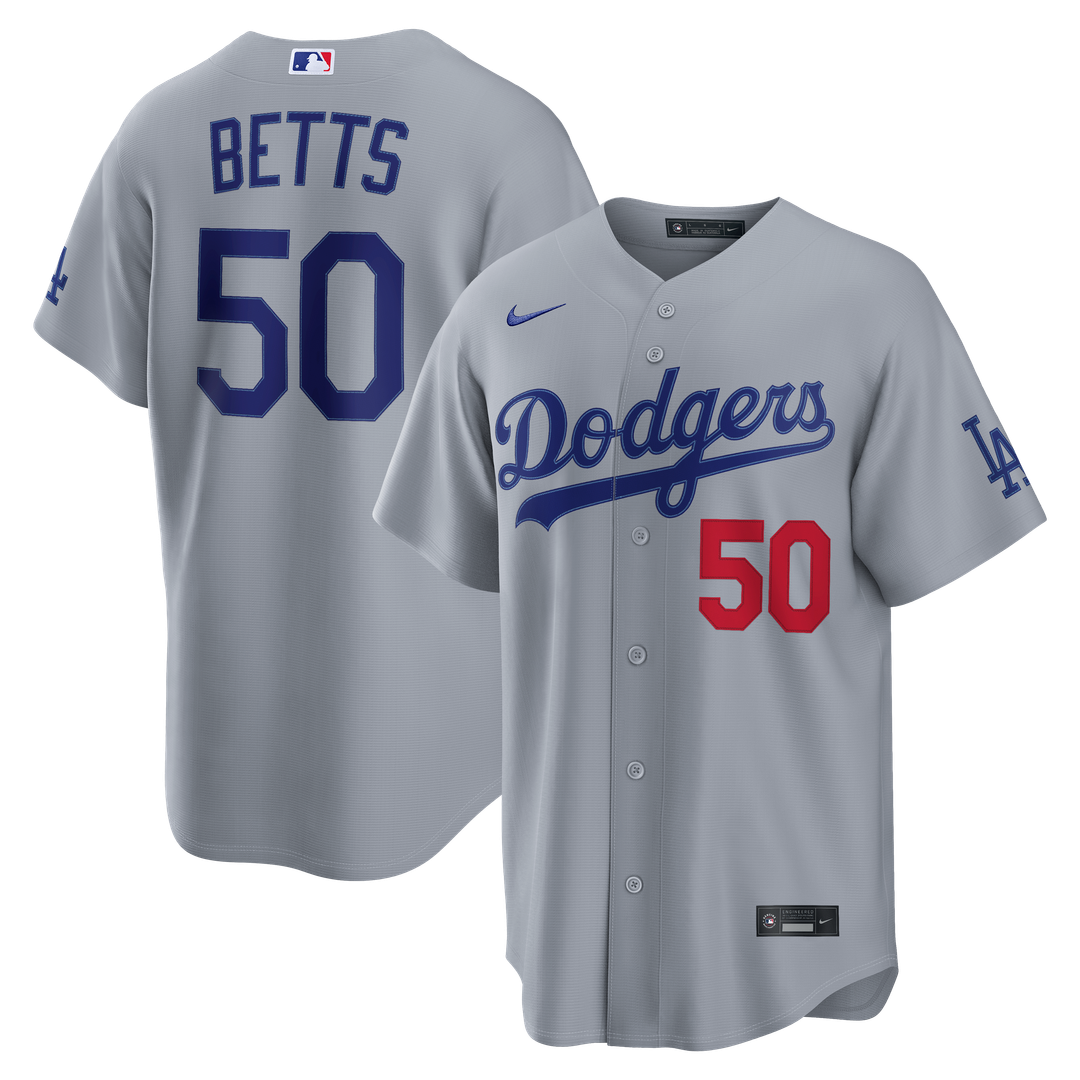 Los Angeles Dodgers Nike Gray Authentic MLB Jersey