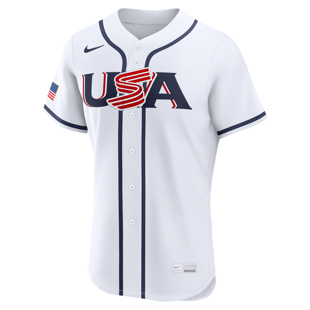 USA Baseball Nike White Authentic MLB Jersey