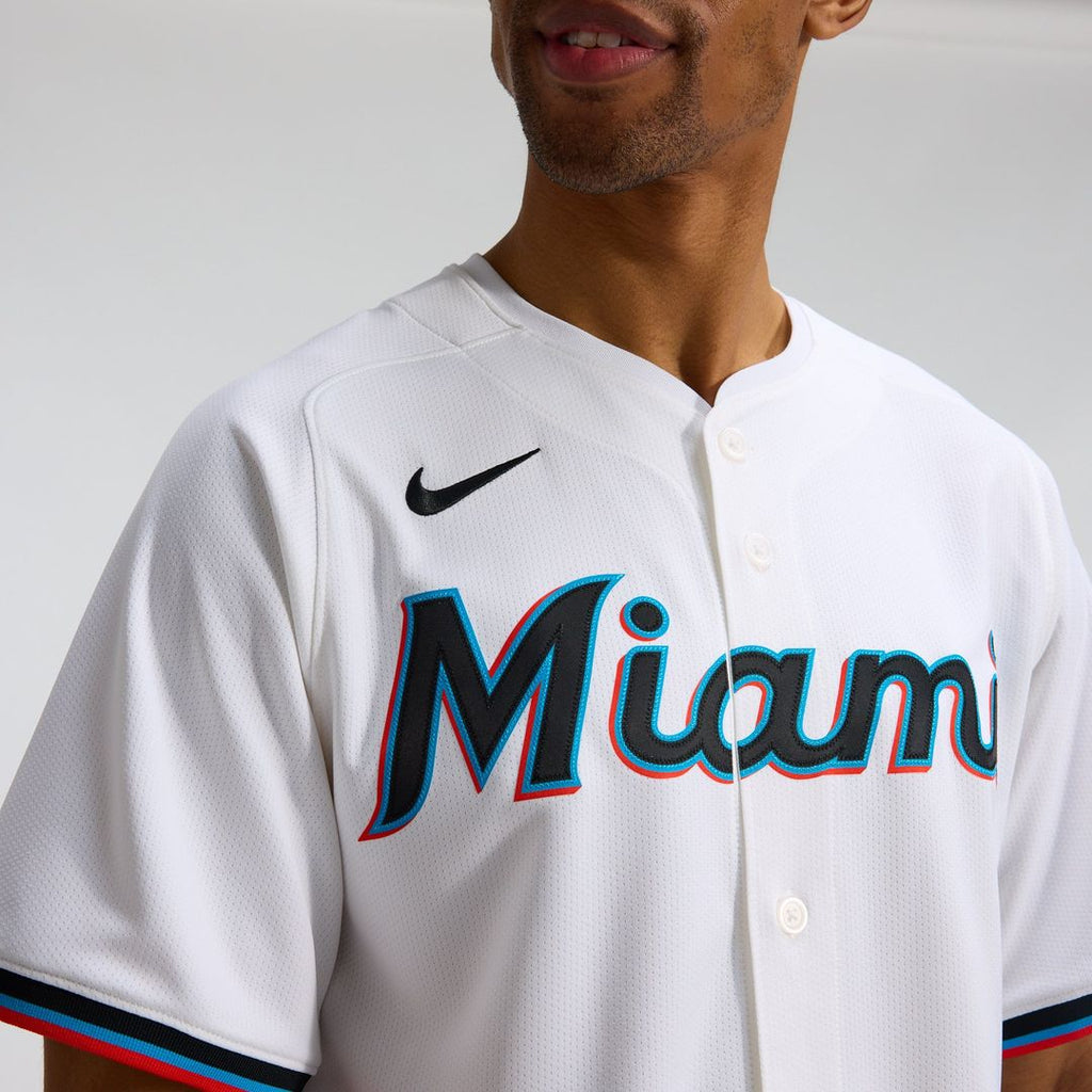 Miami Marlins Nike White Authentic MLB Jersey