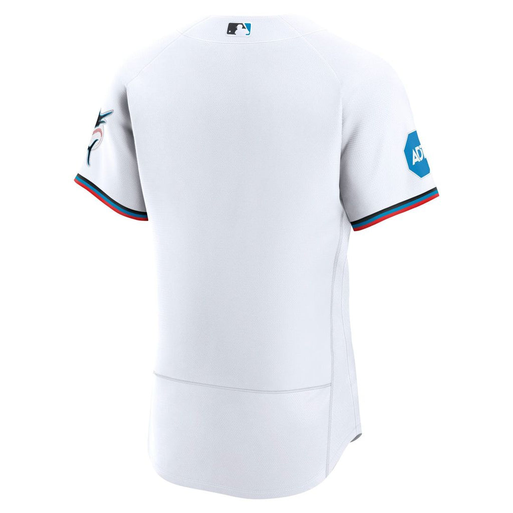 Miami Marlins Nike White Authentic MLB Jersey