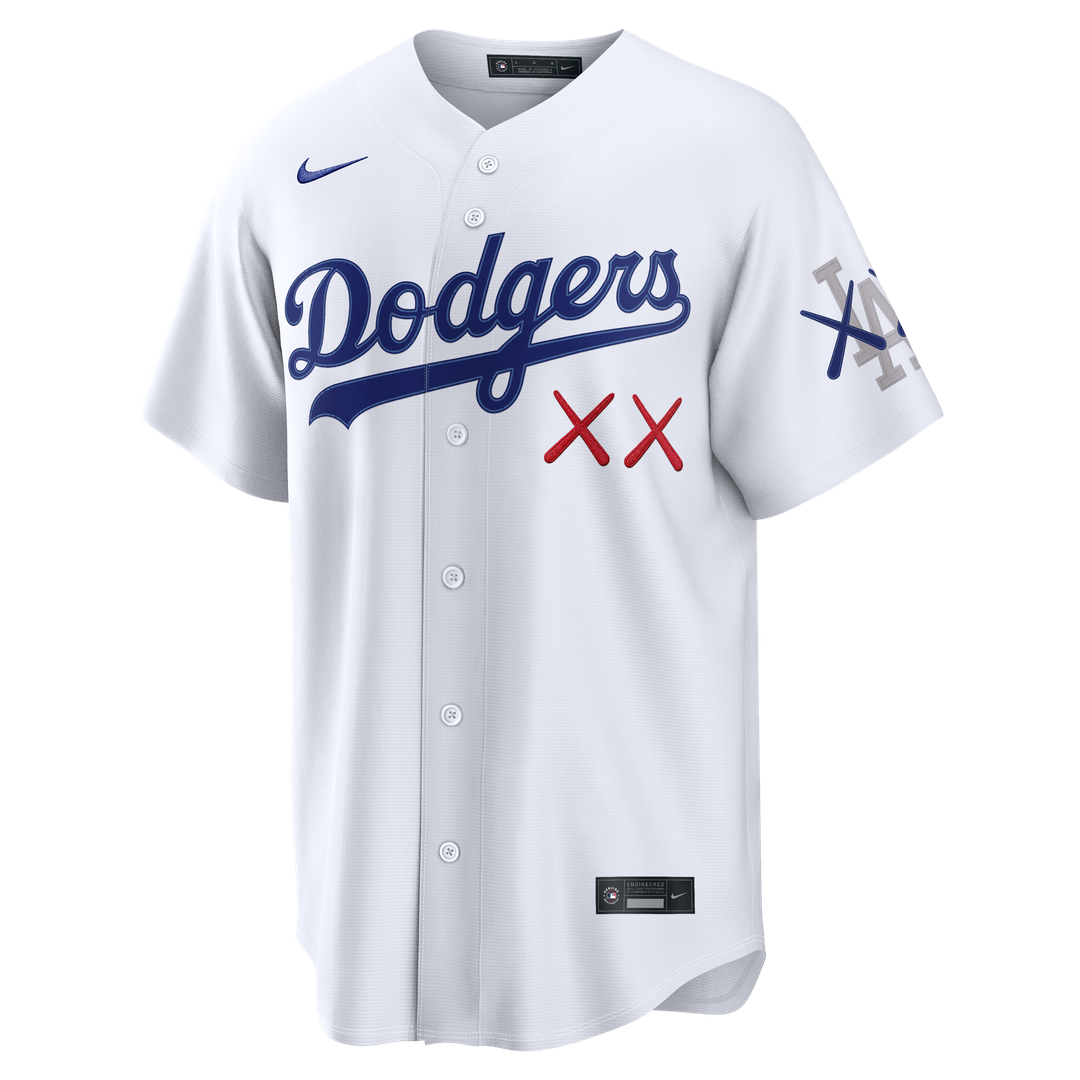 Los Angeles Dodgers Nike x KAWS White MLB Jersey