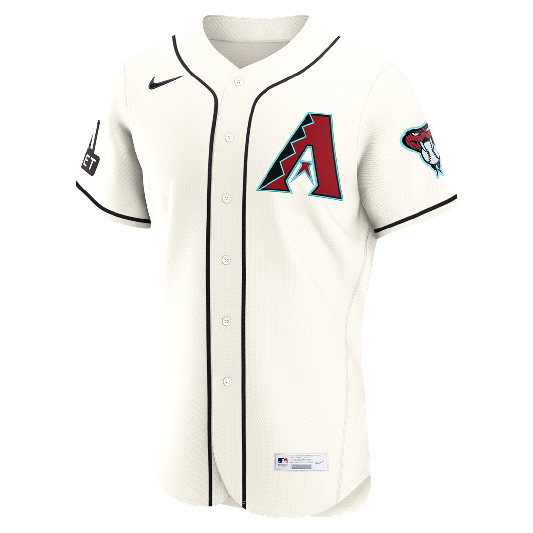 Arizona Diamondbacks Nike Cream Authentic MLB Jersey