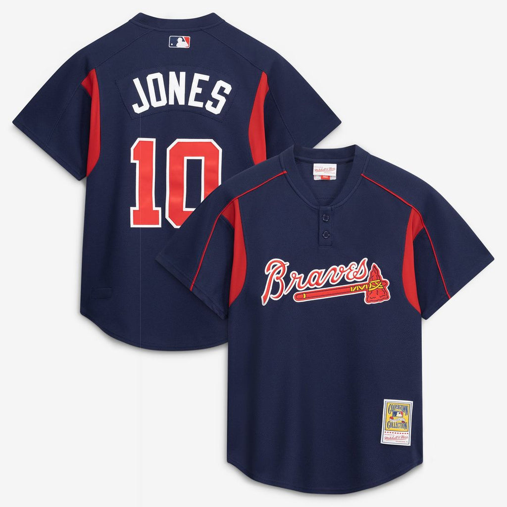 Atlanta Braves Mitchell & Ness Navy Authentic MLB baseball jersey