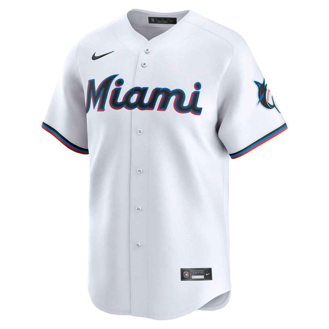 Miami Marlins Nike White Authentic MLB Jersey