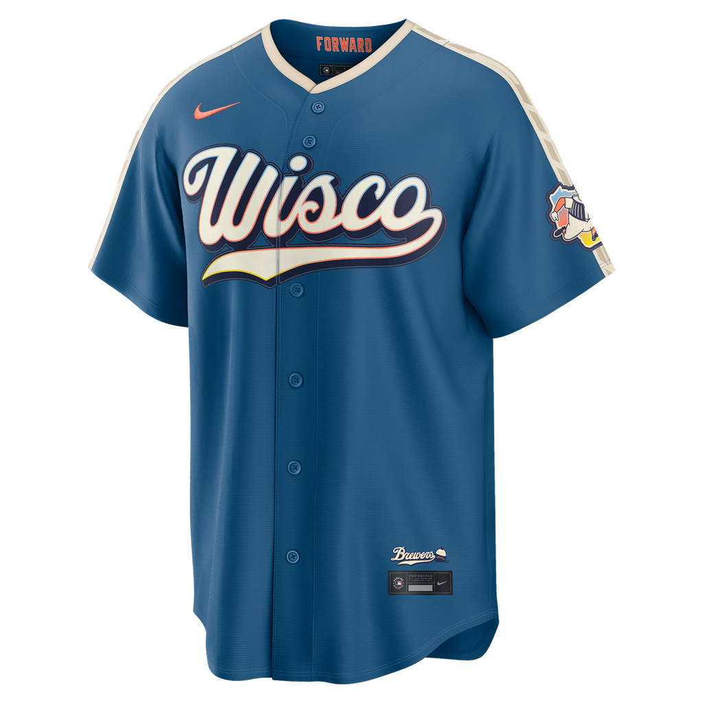 Milwaukee Brewers Nike Blue MLB Jersey