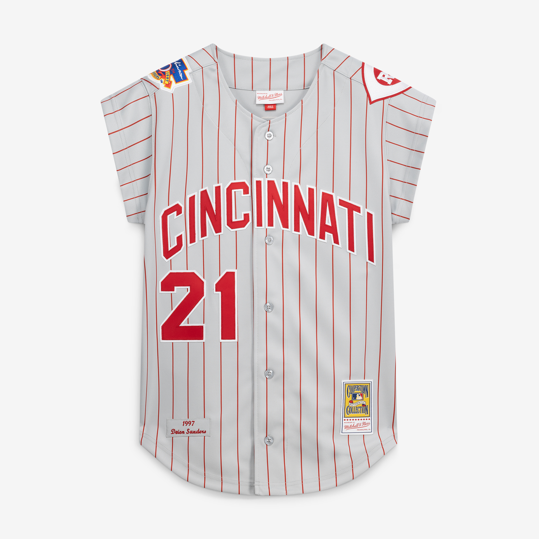Cincinnati Reds Mitchell & Ness Gray Authentic MLB Jersey