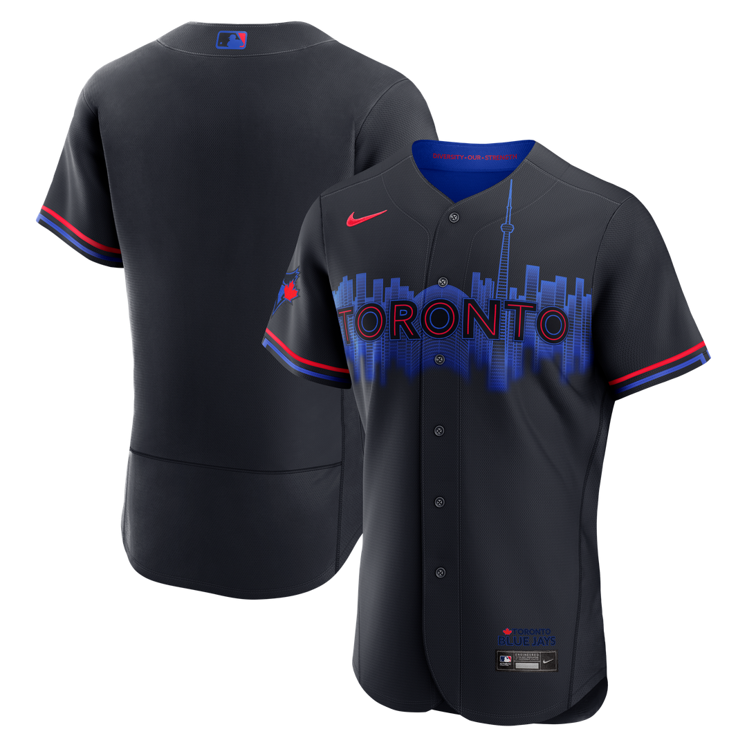 Toronto Blue Jays Nike Blue Authentic MLB baseball jersey