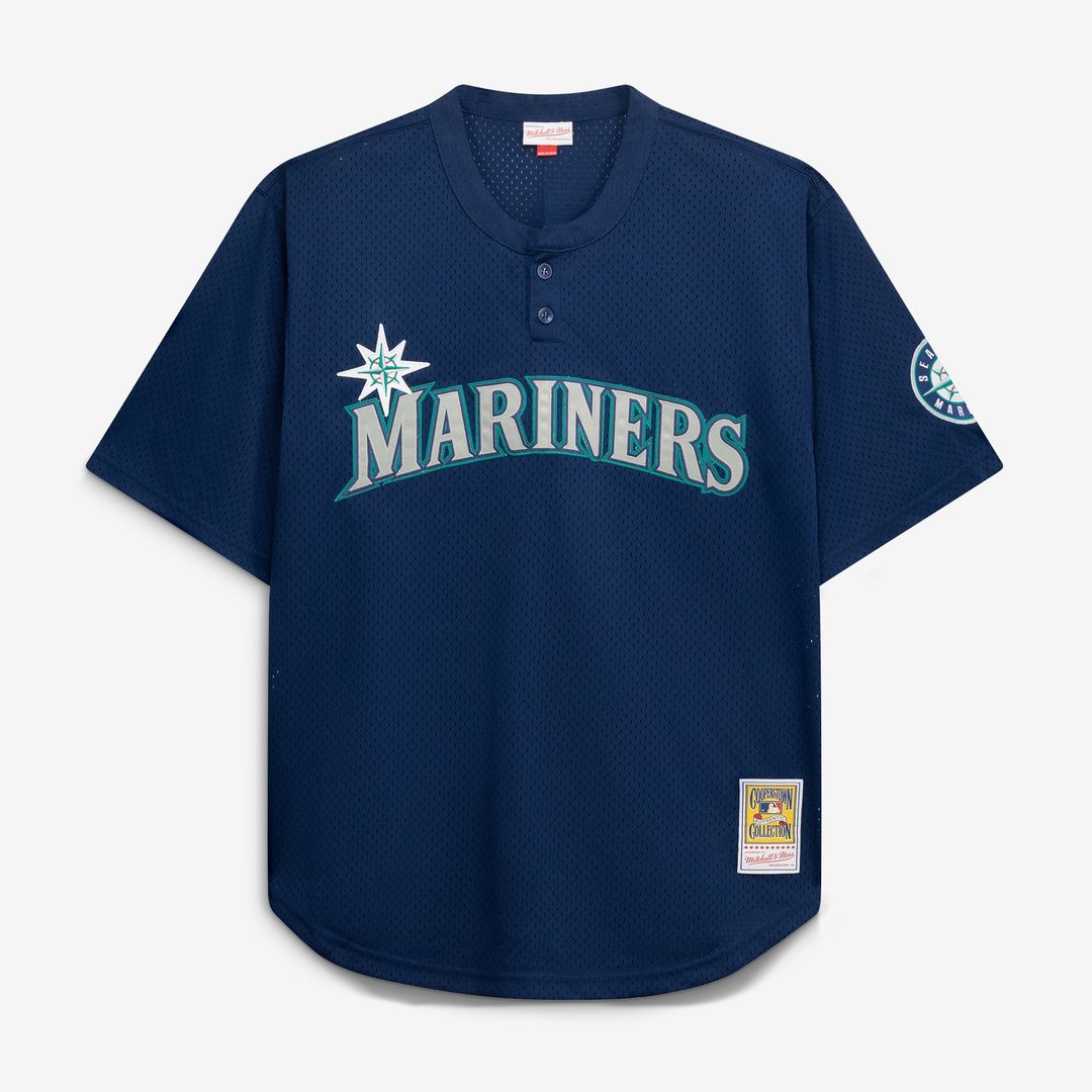 Seattle Mariners Mitchell & Ness Navy Authentic MLB Jersey