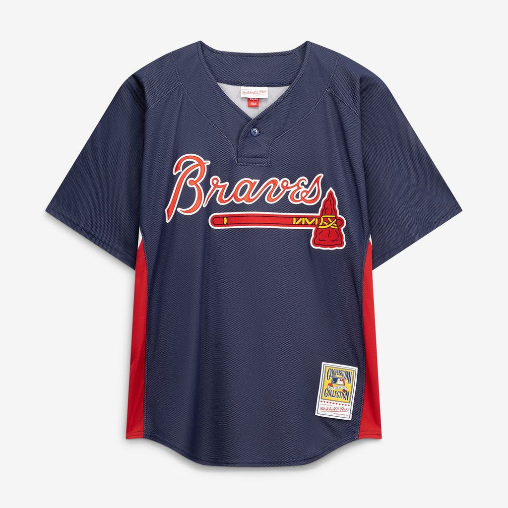 Atlanta Braves Mitchell & Ness Navy Authentic MLB Jersey