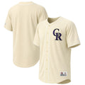 Colorado Rockies Stitches Cream Authentic MLB baseball jersey