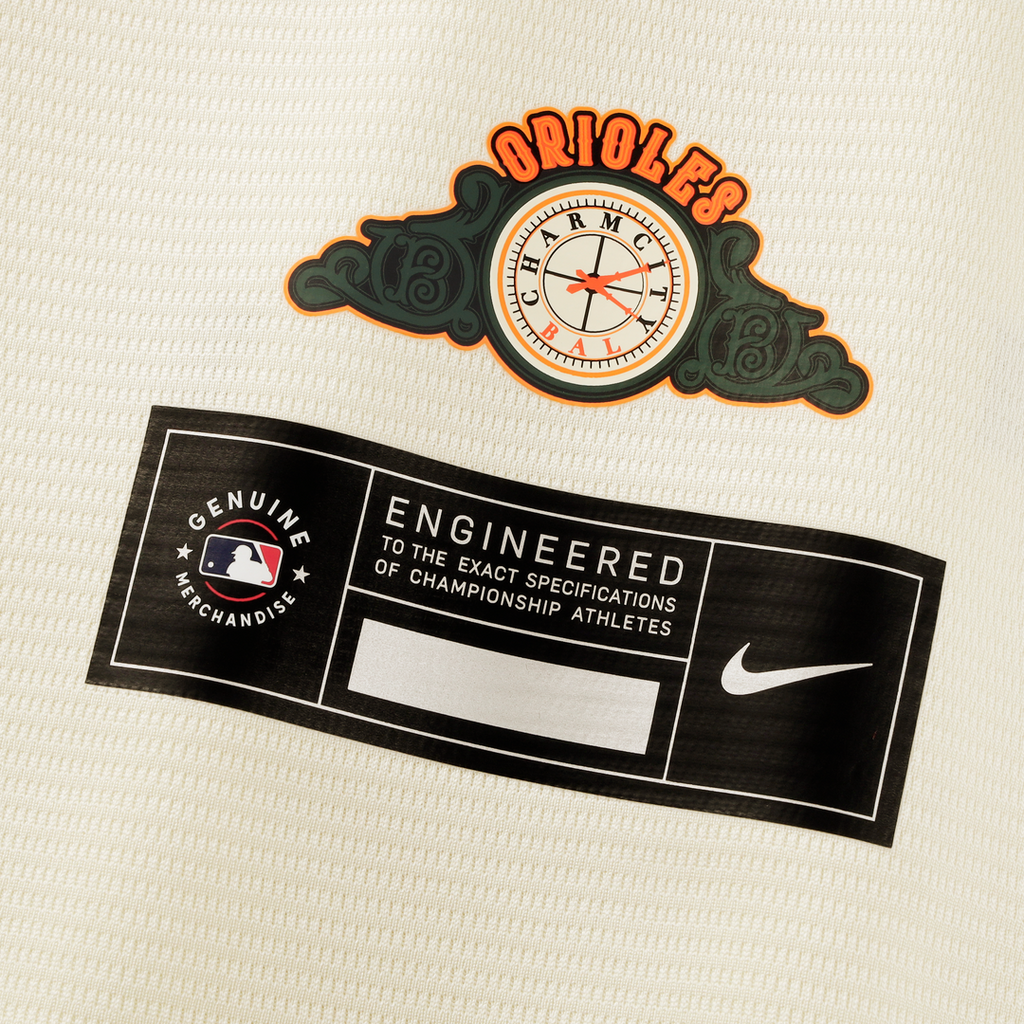 Baltimore Orioles Nike Cream MLB Jersey
