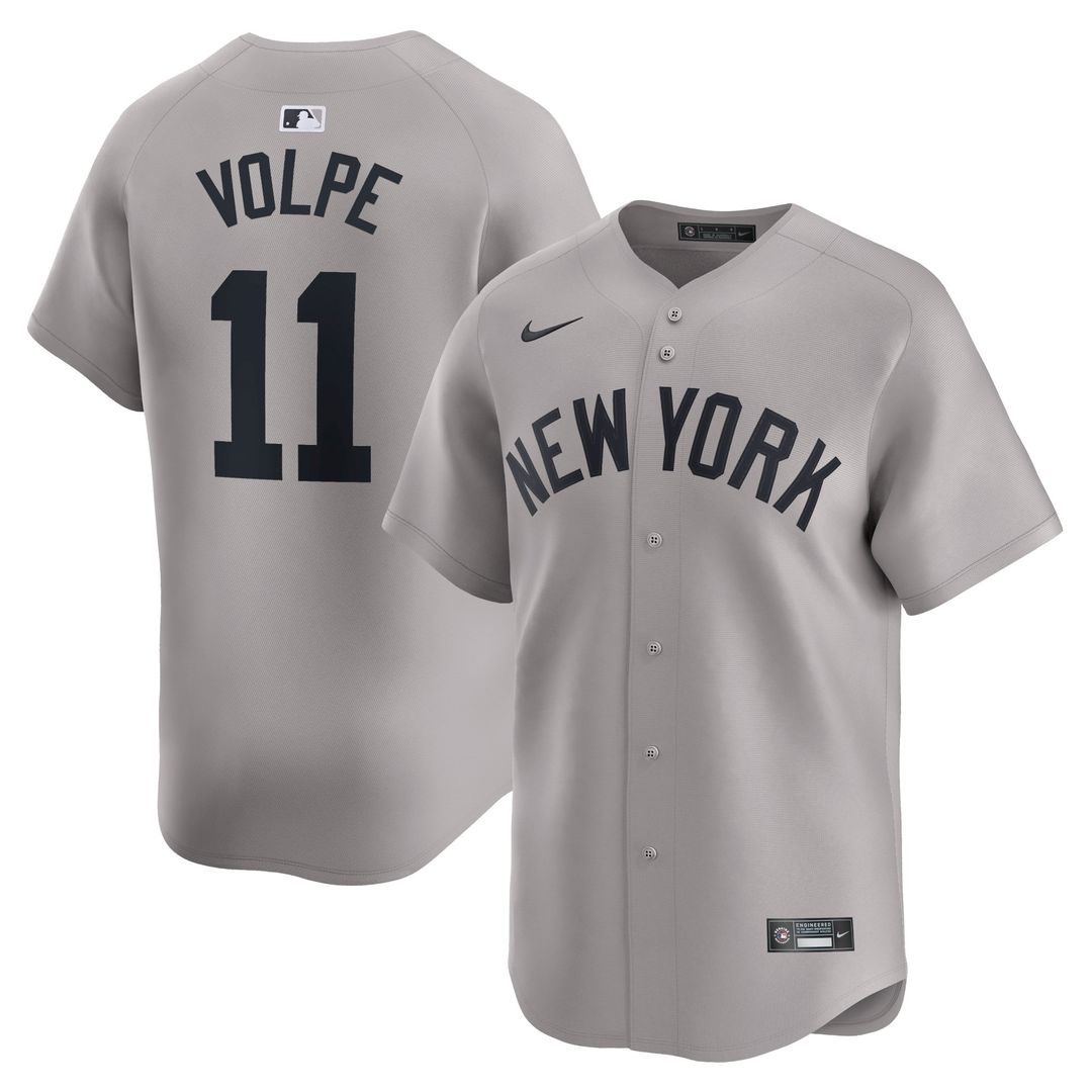 New York Yankees Nike Gray Authentic MLB Jersey