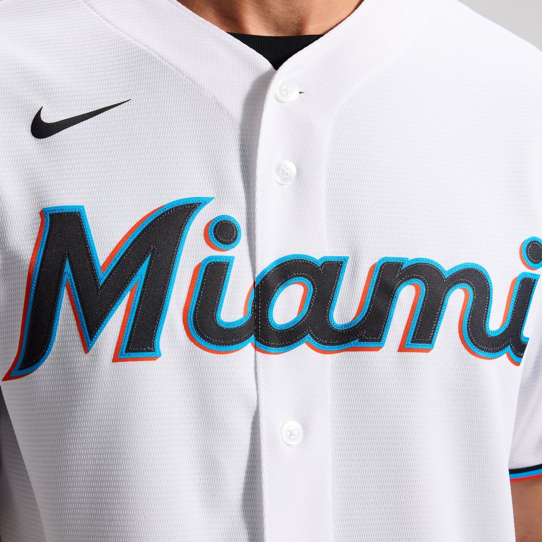 Miami Marlins Nike White Replica MLB Jersey