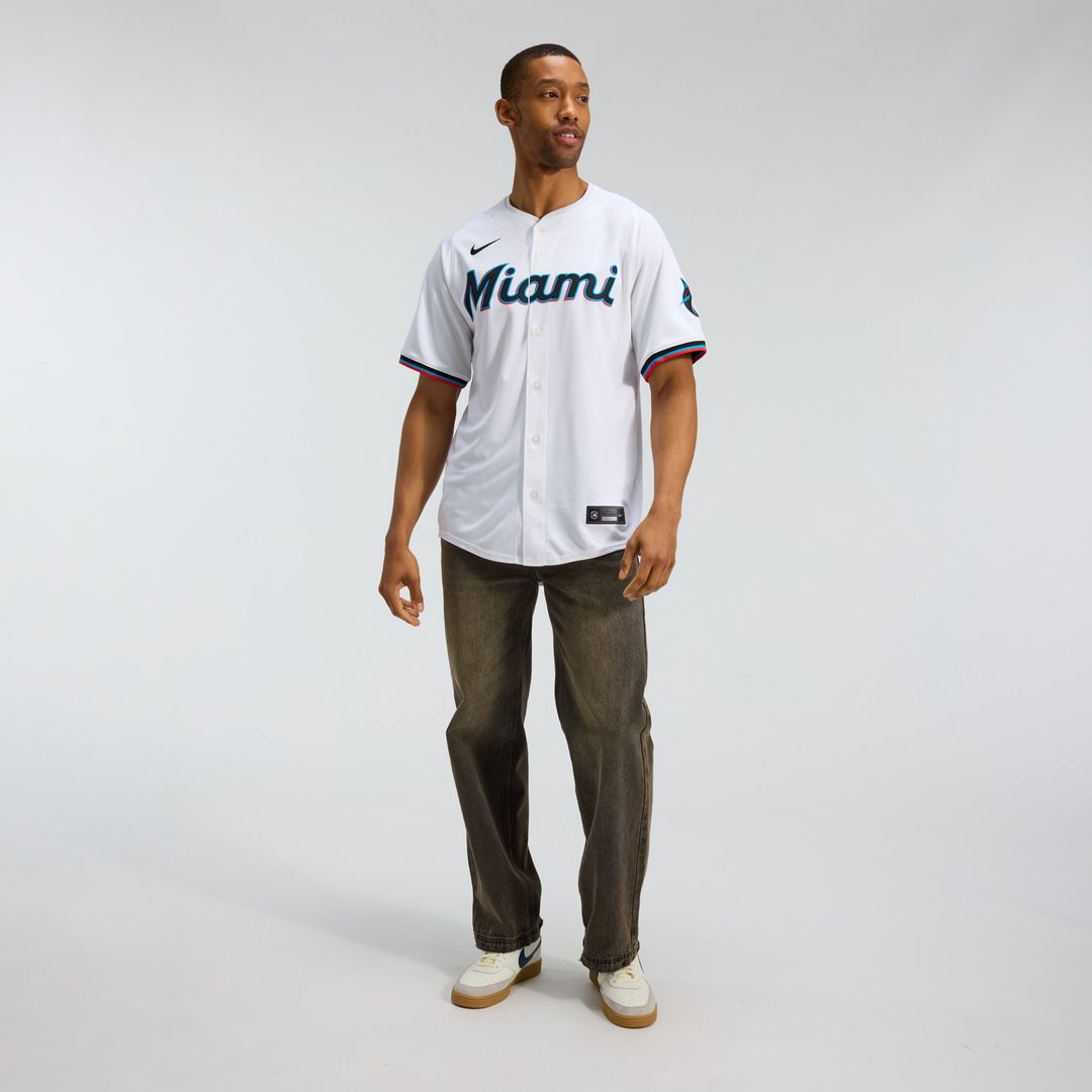 Miami Marlins Nike White Authentic MLB Jersey