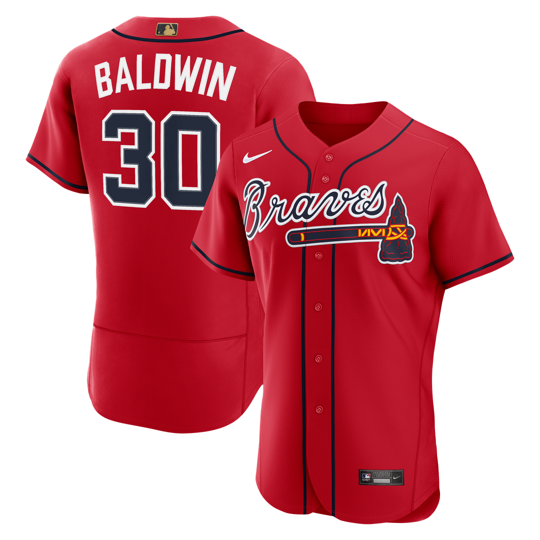 Atlanta Braves Nike Red Authentic MLB Jersey