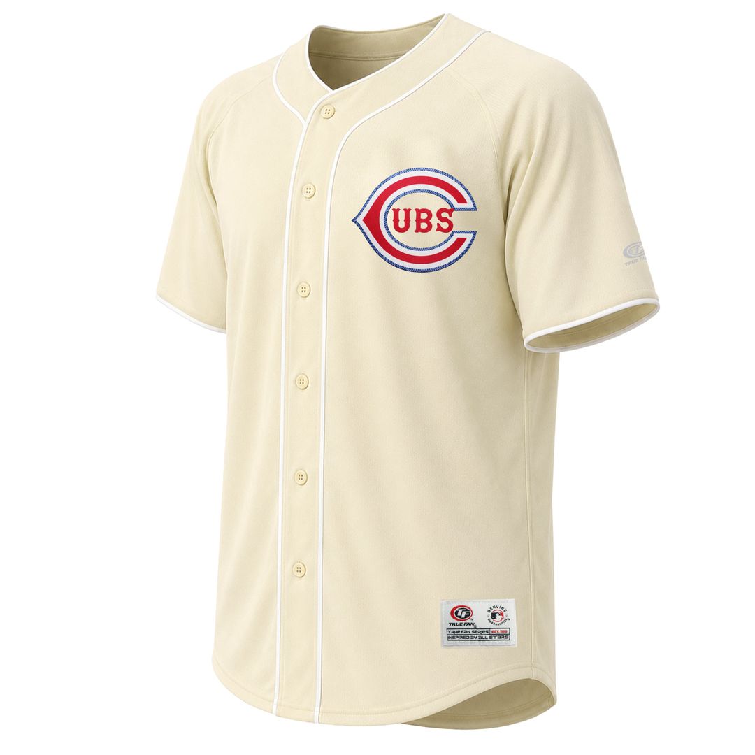 Chicago Cubs Stitches Cream Authentic MLB Jersey