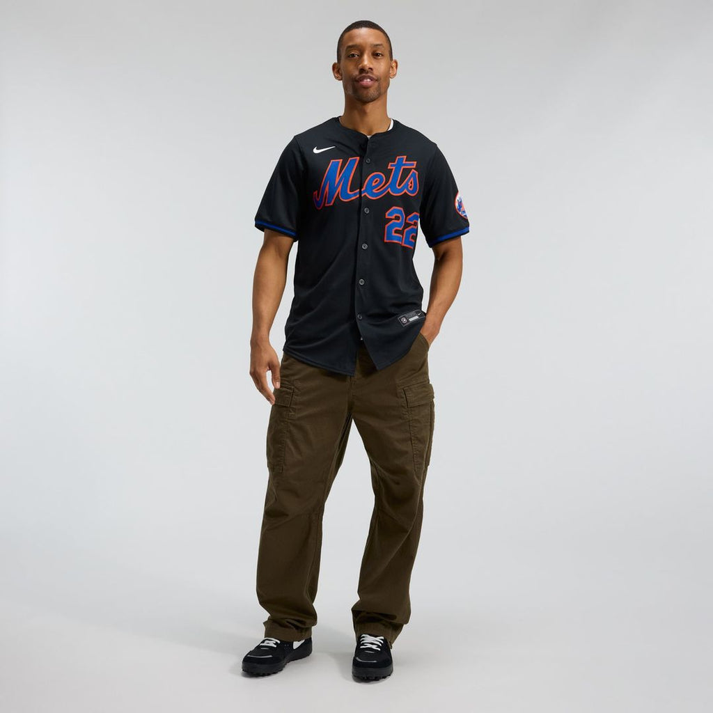 New York Mets Nike Black Authentic MLB Jersey