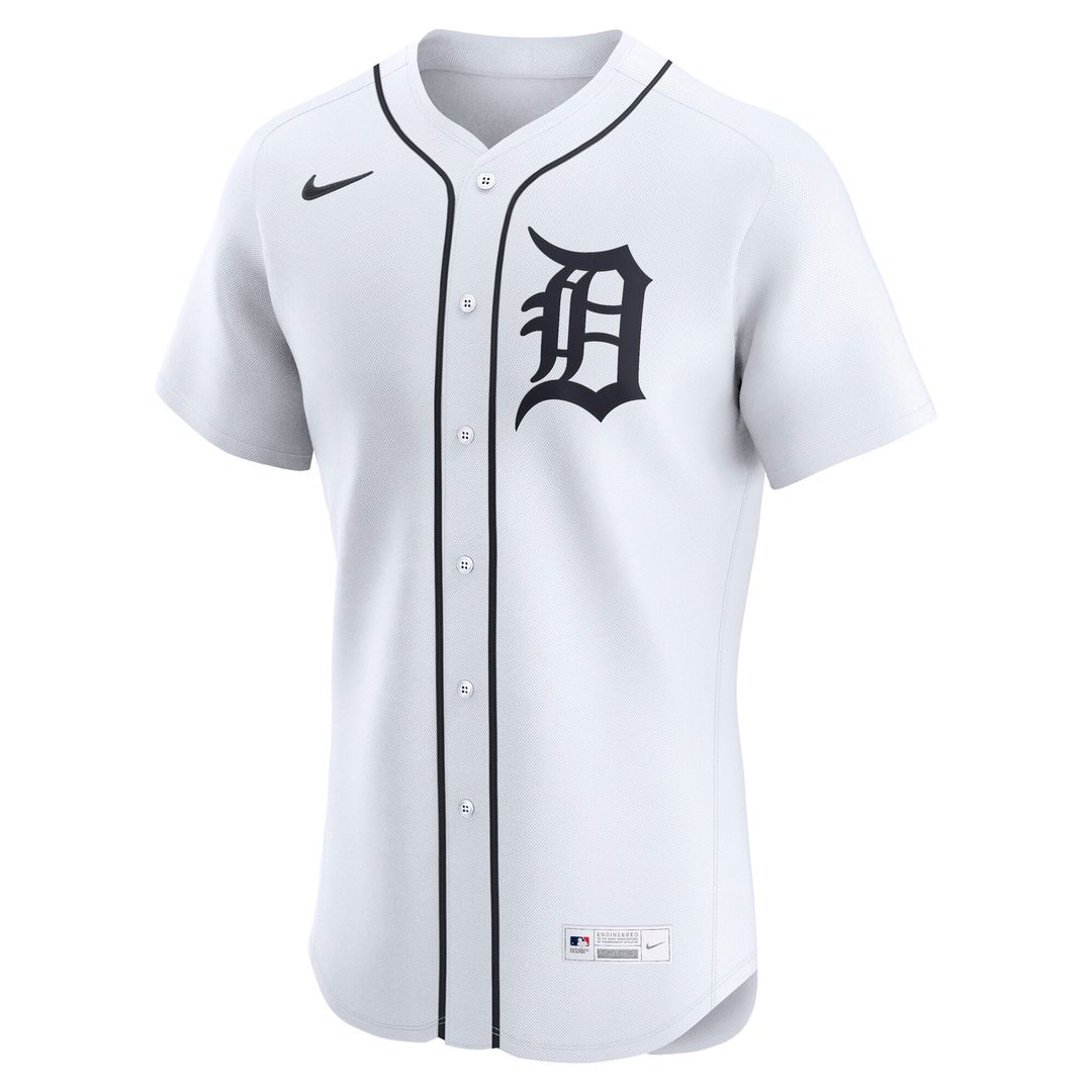 Detroit Tigers Nike White Authentic MLB Jersey