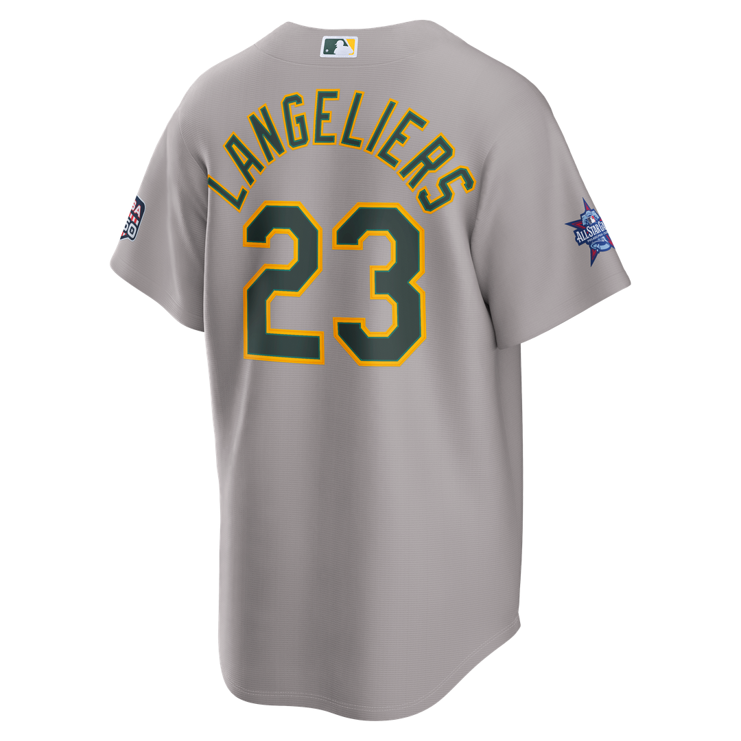 Athletics Nike Gray Replica MLB Jersey