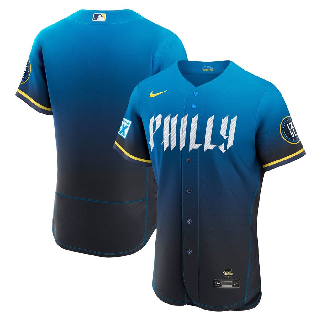 Philadelphia Phillies Nike Navy Authentic MLB baseball jersey