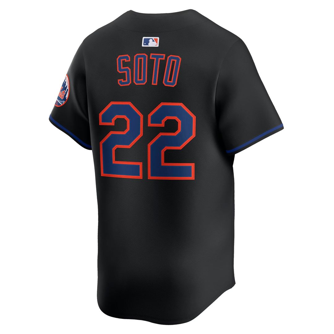 New York Mets Nike Black Authentic MLB Jersey