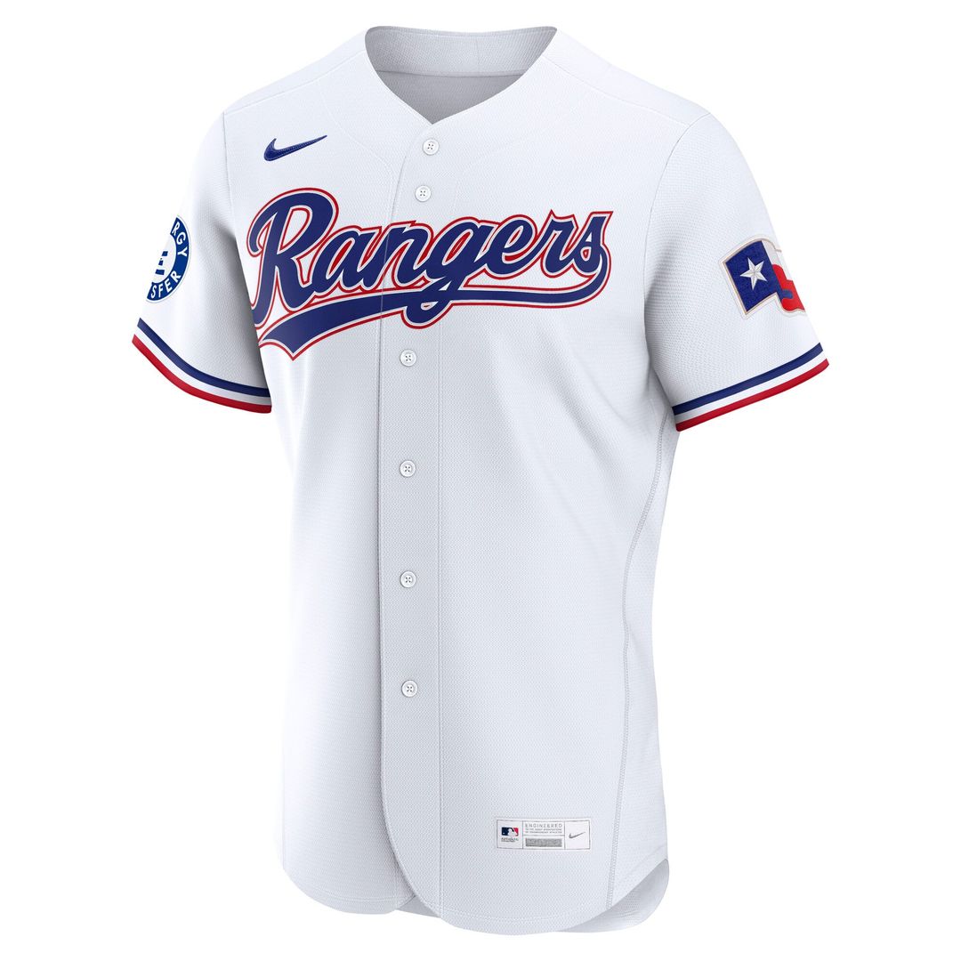 Texas Rangers Nike White Authentic MLB Jersey