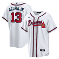 Atlanta Braves Nike White Replica MLB baseball jersey