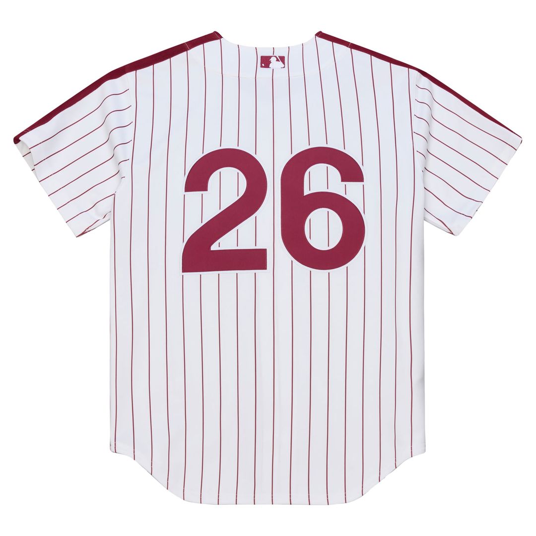 Philadelphia Phillies Mitchell & Ness White Authentic MLB Jersey