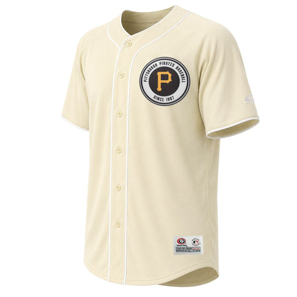 Pittsburgh Pirates Stitches Cream Authentic MLB Jersey