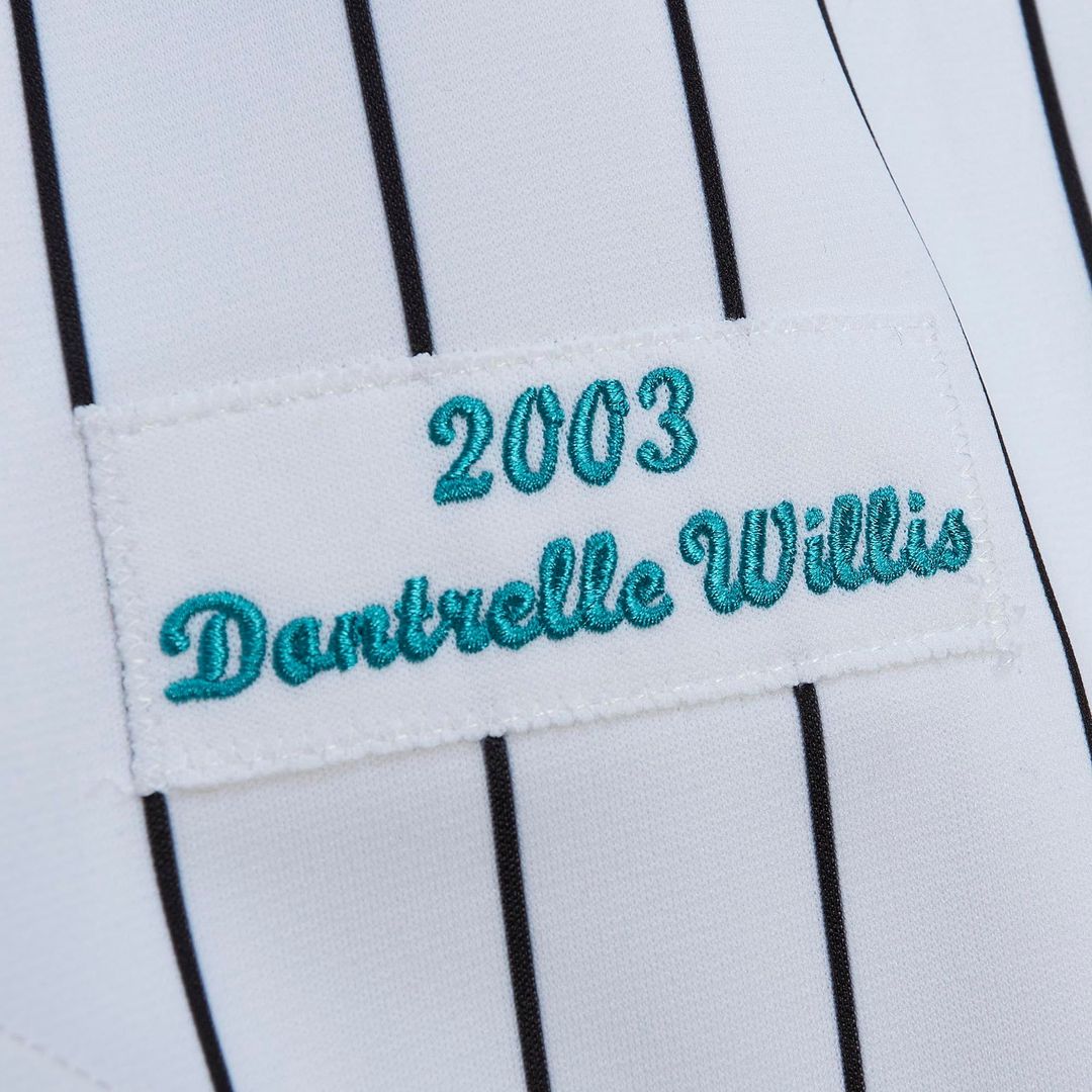 Florida Marlins Mitchell & Ness White Authentic MLB Jersey