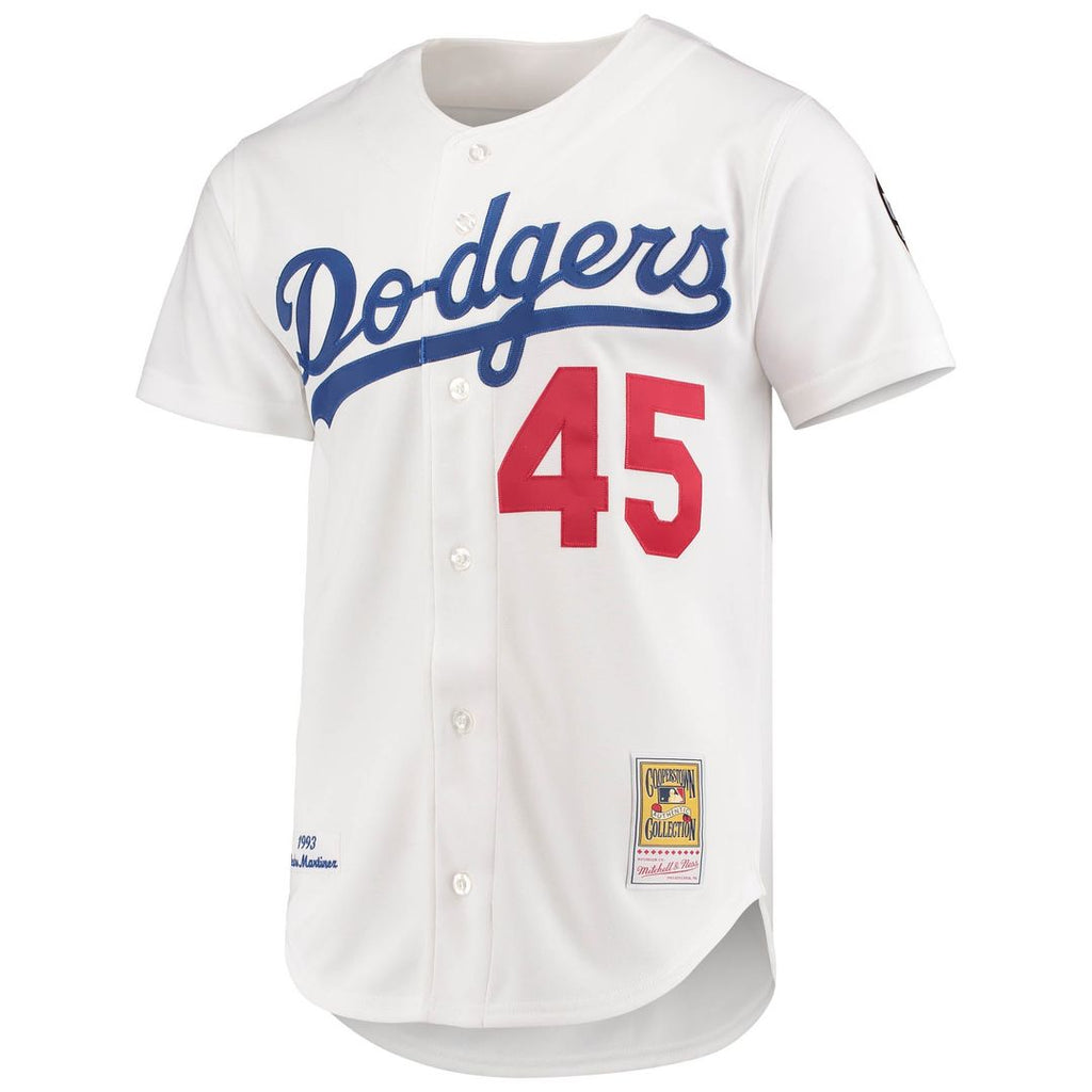 Los Angeles Dodgers Mitchell & Ness White Authentic MLB Jersey