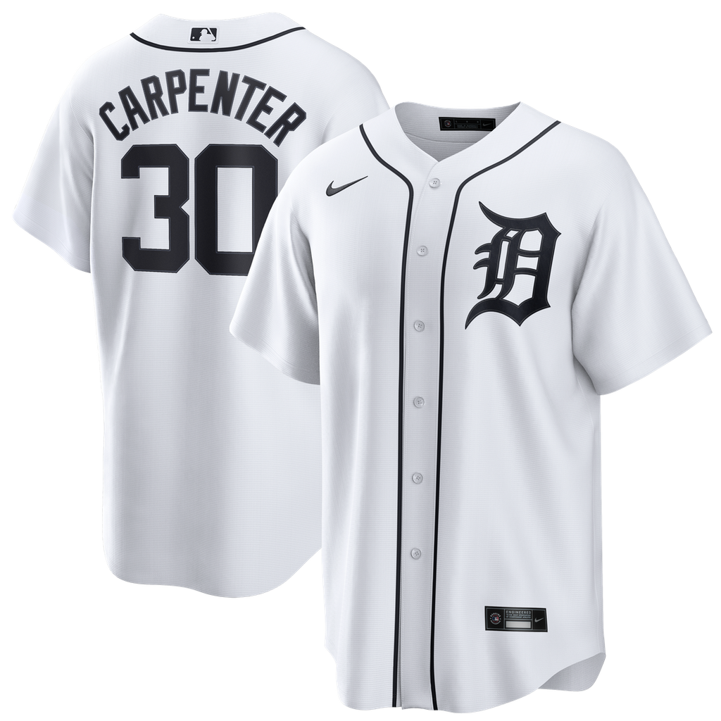Detroit Tigers Nike White Replica MLB baseball jersey