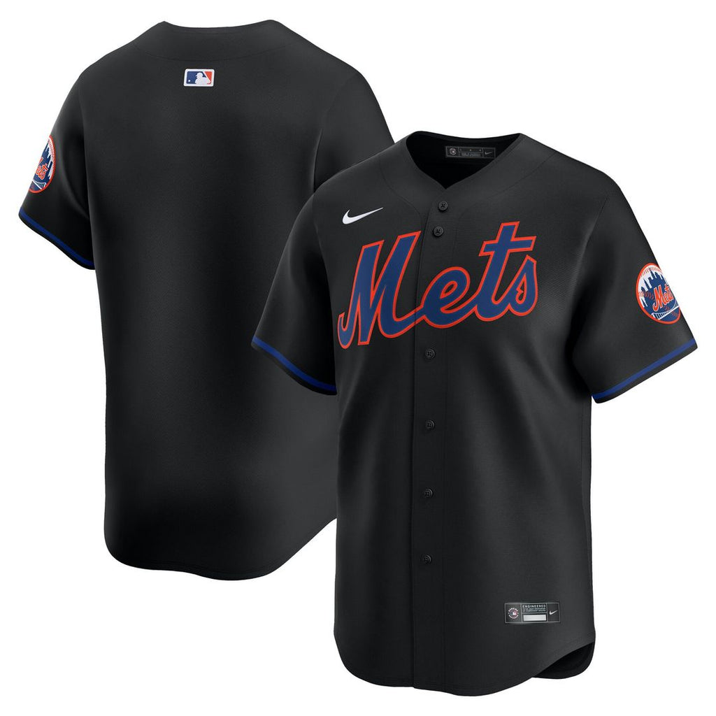 New York Mets Nike Black Authentic MLB baseball jersey