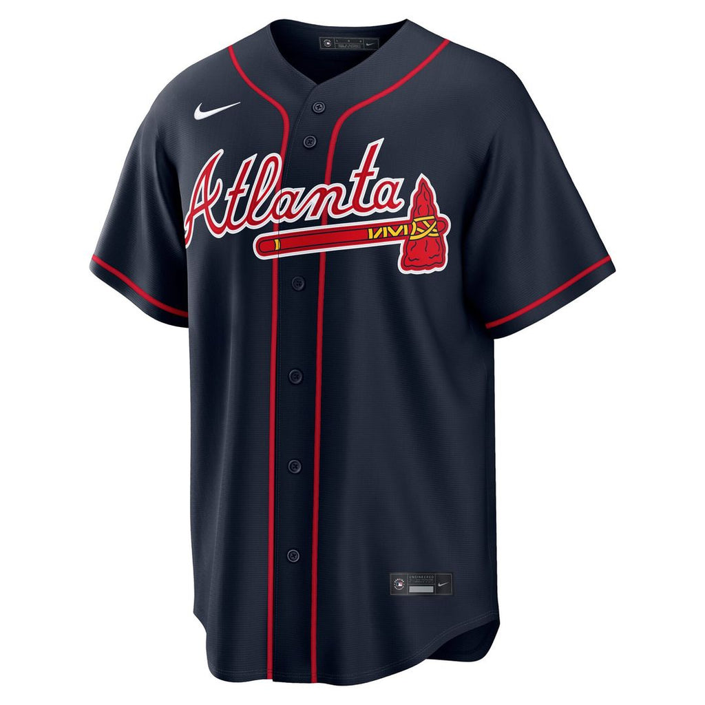 Atlanta Braves Nike Navy Replica MLB Jersey