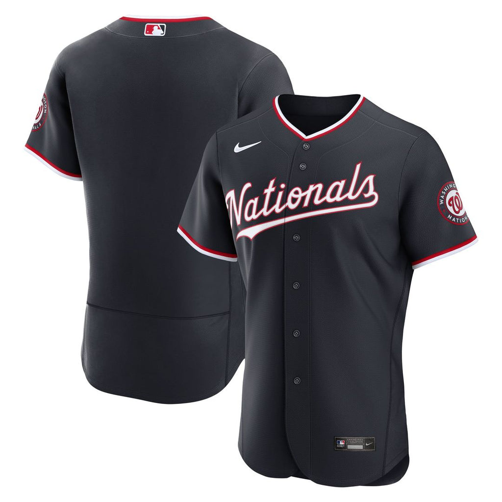 Washington Nationals Nike Navy Authentic MLB baseball jersey