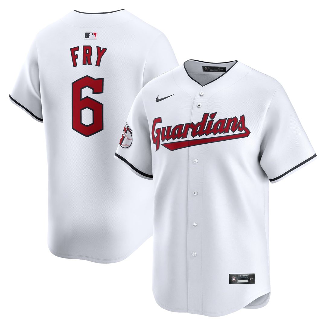 Cleveland Guardians Nike White Authentic MLB baseball jersey
