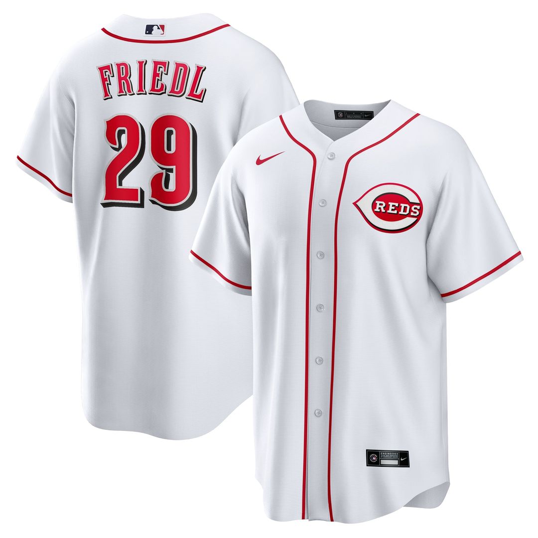 Cincinnati Reds Nike White Replica MLB baseball jersey