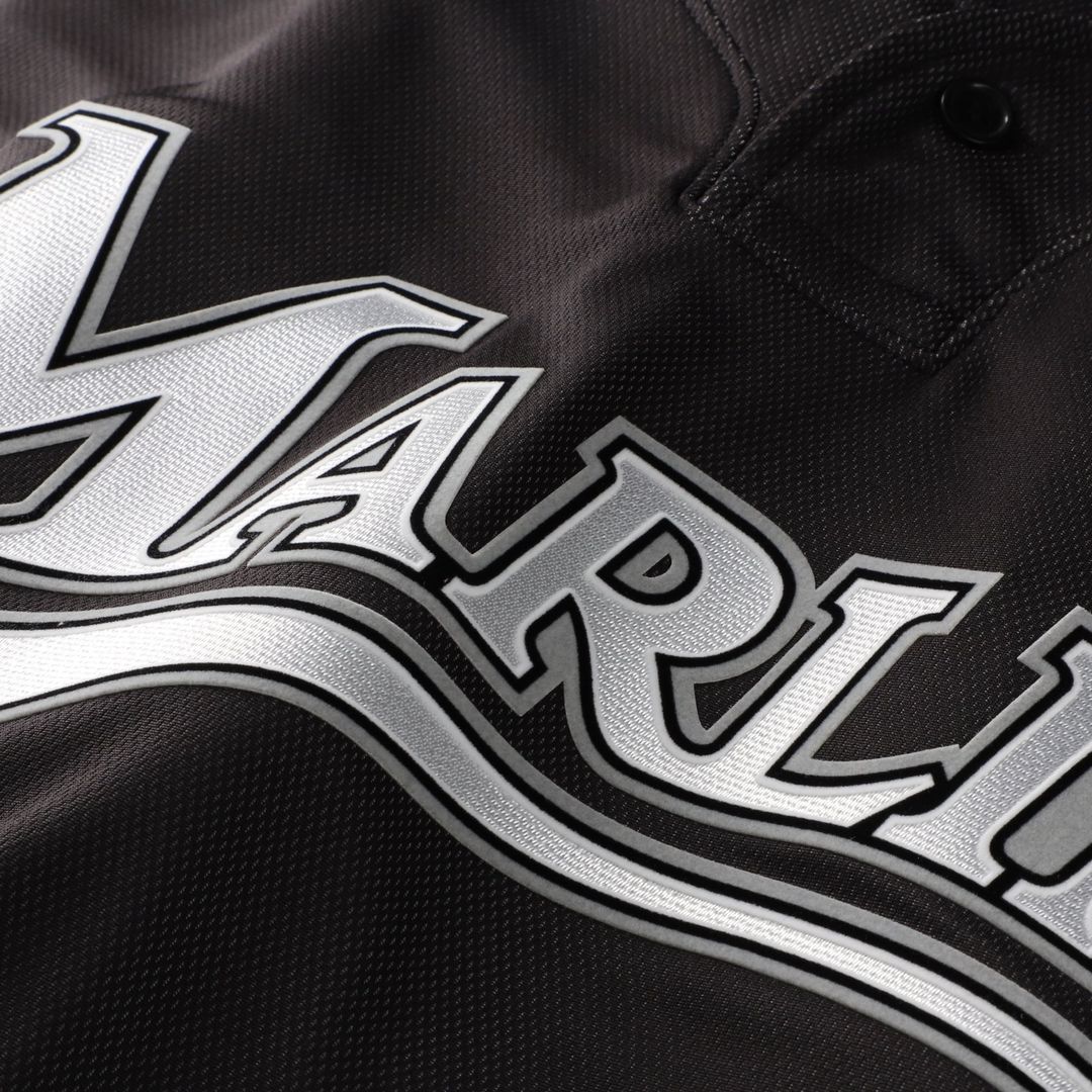 Florida Marlins Mitchell & Ness Black Authentic MLB Jersey