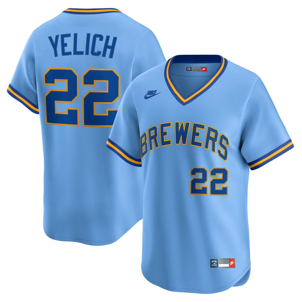 Milwaukee Brewers Nike Blue MLB baseball jersey