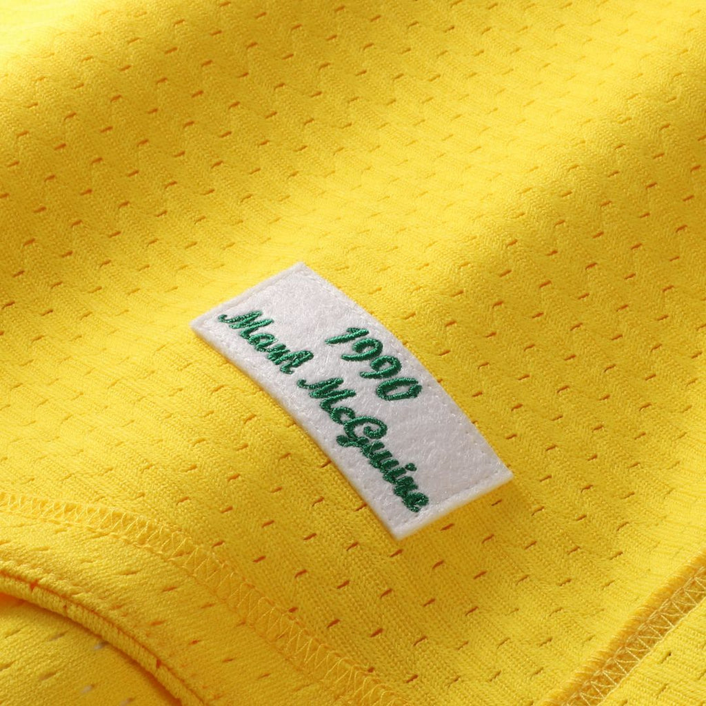 Athletics Mitchell & Ness Gold Authentic MLB Jersey
