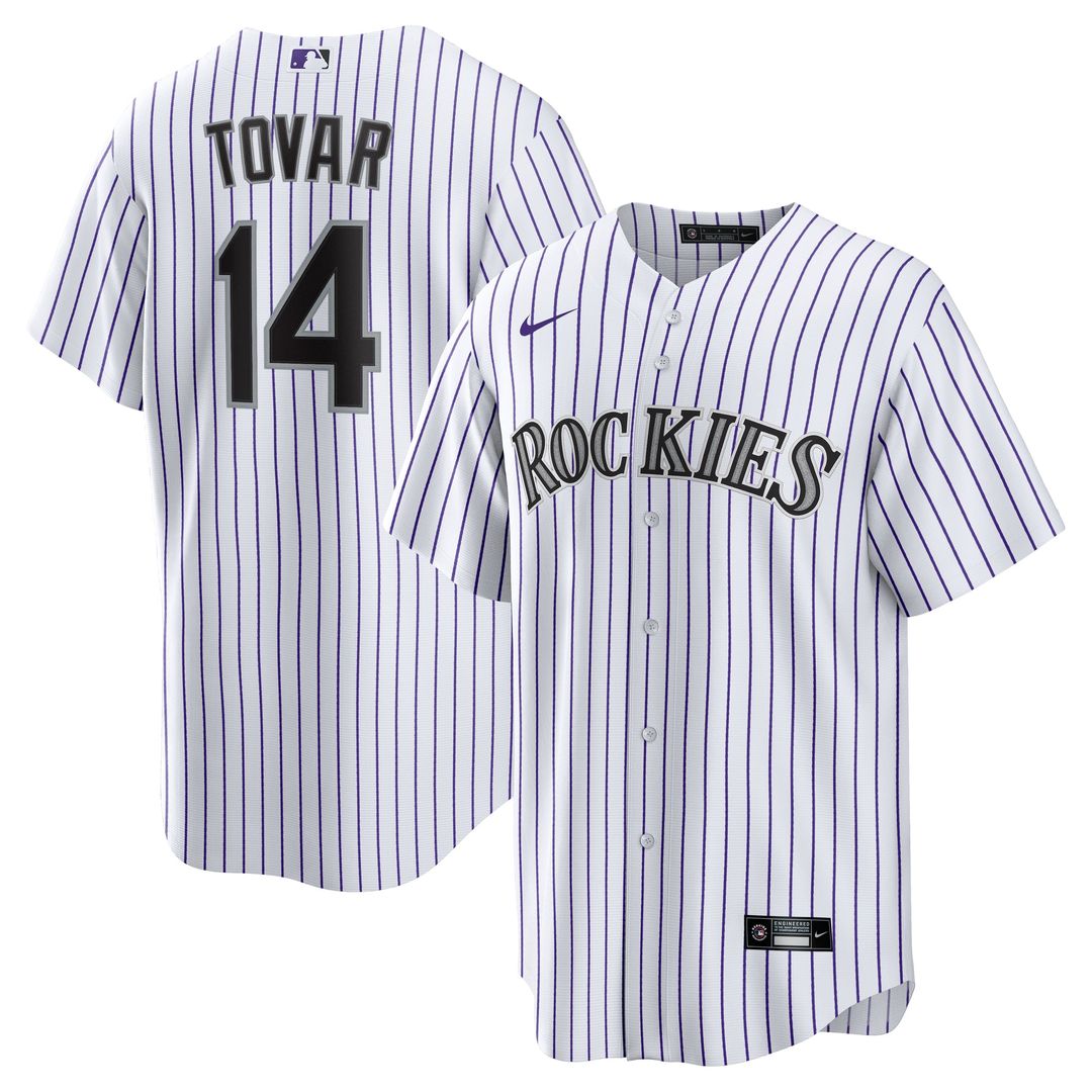 Colorado Rockies Nike White Replica MLB baseball jersey