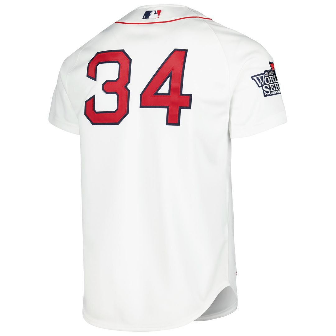Boston Red Sox Mitchell & Ness White Authentic MLB Jersey