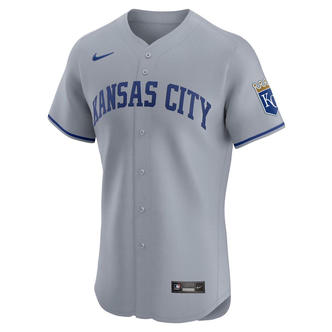 Kansas City Royals Nike Gray Authentic MLB Jersey