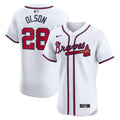 Atlanta Braves Nike White Authentic MLB baseball jersey