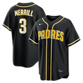 San Diego Padres Nike Black Replica MLB baseball jersey