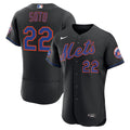 New York Mets Nike Black Authentic MLB Jersey