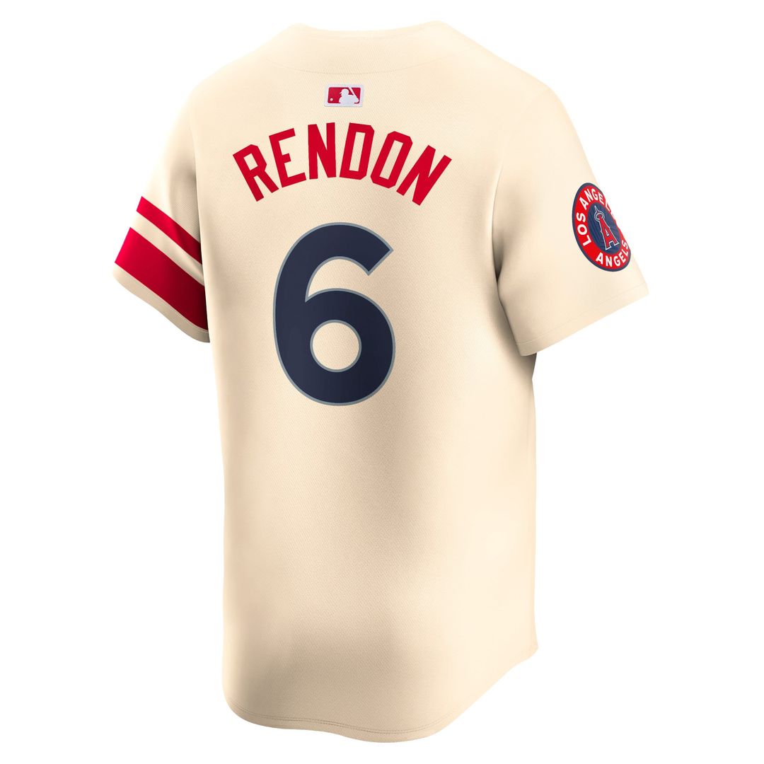 Los Angeles Angels Nike Cream MLB Jersey