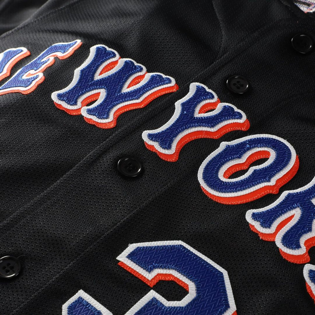New York Mets Mitchell & Ness Black Authentic MLB Jersey