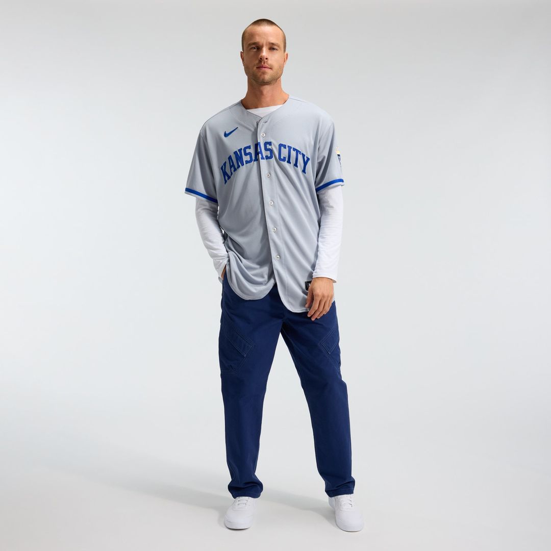 Kansas City Royals Nike Gray Authentic MLB Jersey