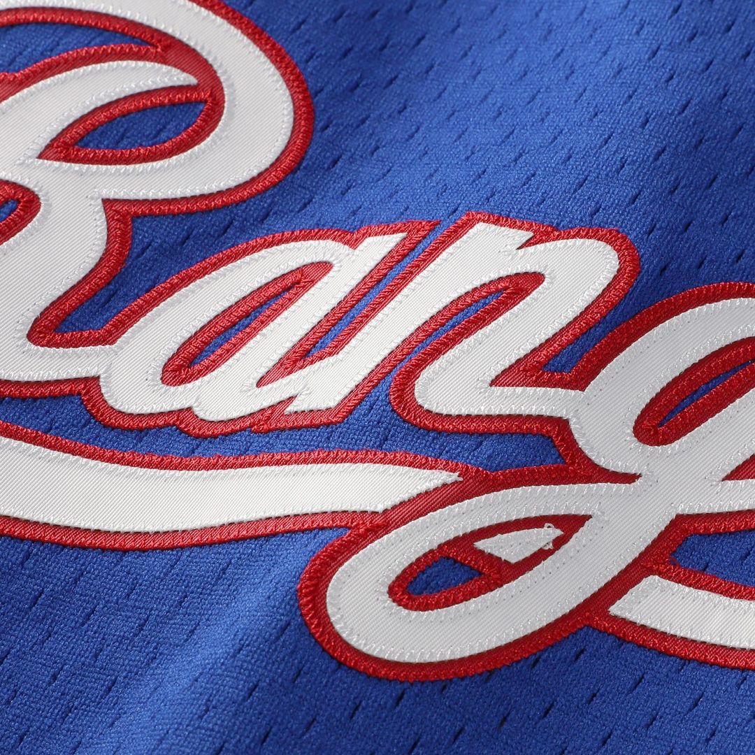 Texas Rangers Mitchell & Ness Royal Authentic MLB Jersey